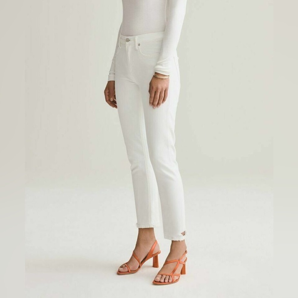 Agolde Toni Mid Rise Straight Jeans in Glowed Size 26